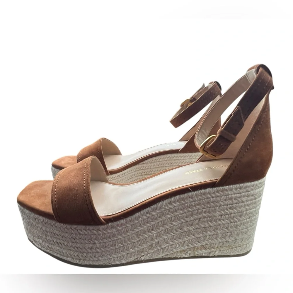 NWOB‎ Veronica Beard Gianna Platform Wedge Sandal Size 9.5